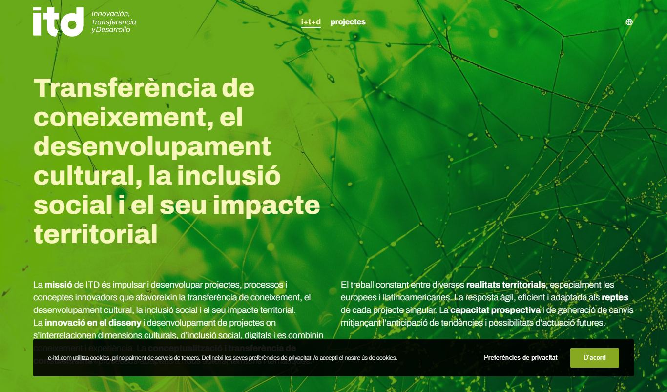 Captura de la web E-ITD