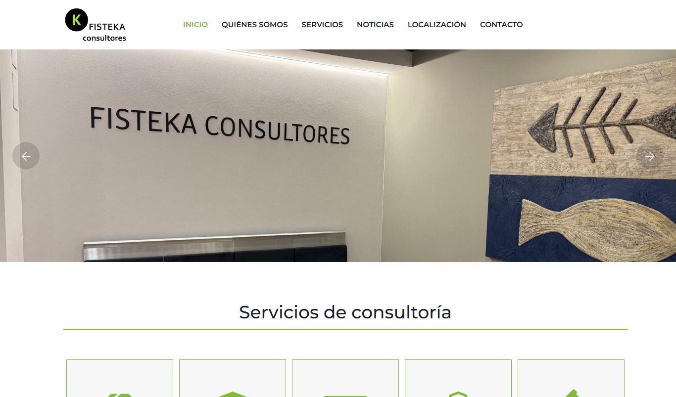 Captura de la web Fisteka
