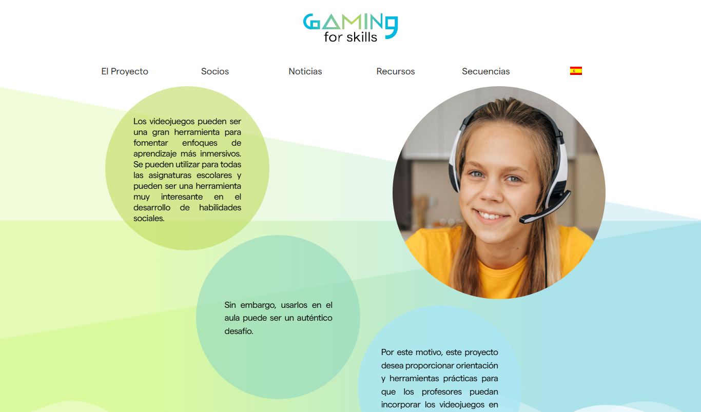 Captura de la web Gaming4Skills